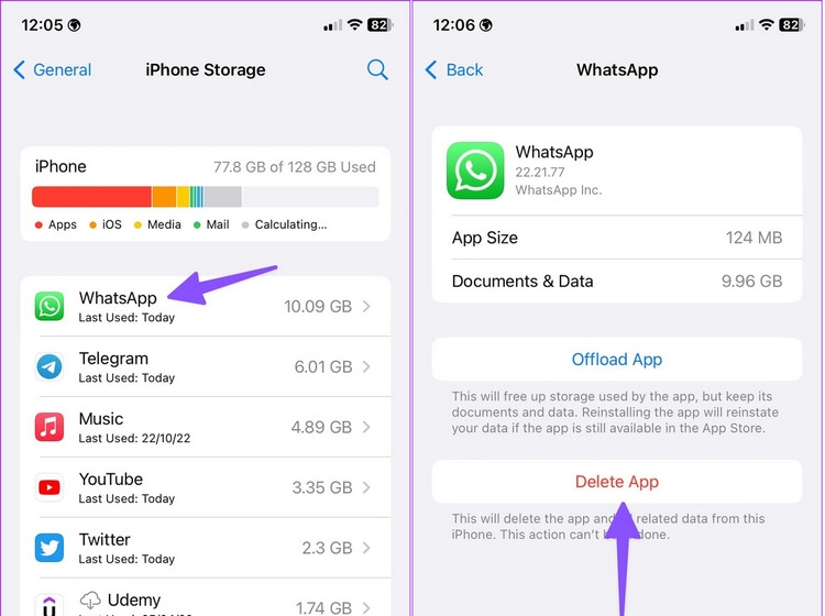 Mẹo xóa bộ nhớ cache WhatsApp trên iPhone và Android (8)