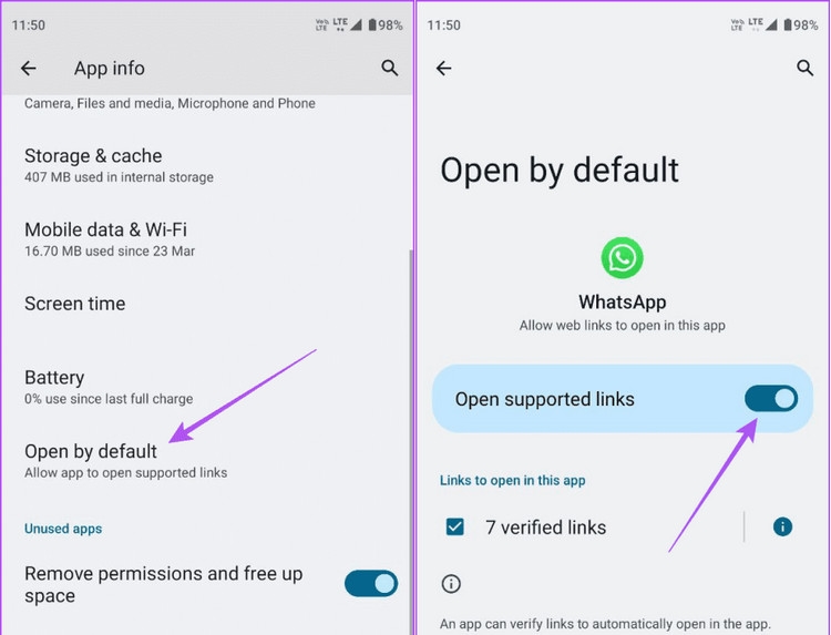 Sửa lỗi các liên kết không mở trong WhatsApp trên iPhone và Android (1)