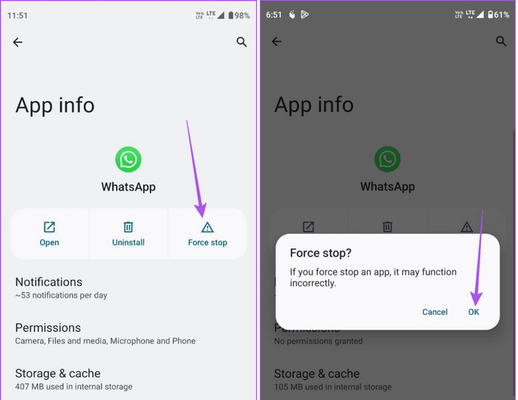 Sửa lỗi các liên kết không mở trong WhatsApp trên iPhone và Android (3)