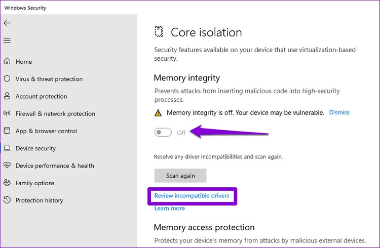 Hướng dẫn sửa lỗi Memory integrity is off trên Windows 11 (3)