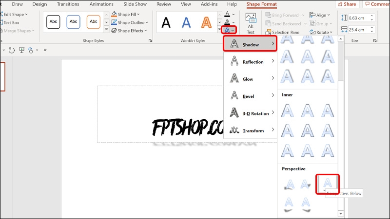 thêm bóng đổ power point - hình 3