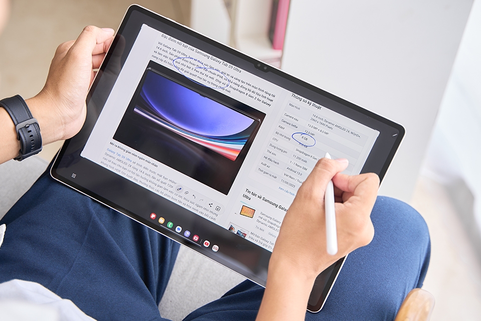 6 mẹo hay ho giúp bạn tận dụng màn hình “khủng” của Samsung Galaxy Tab S9 Ultra 55