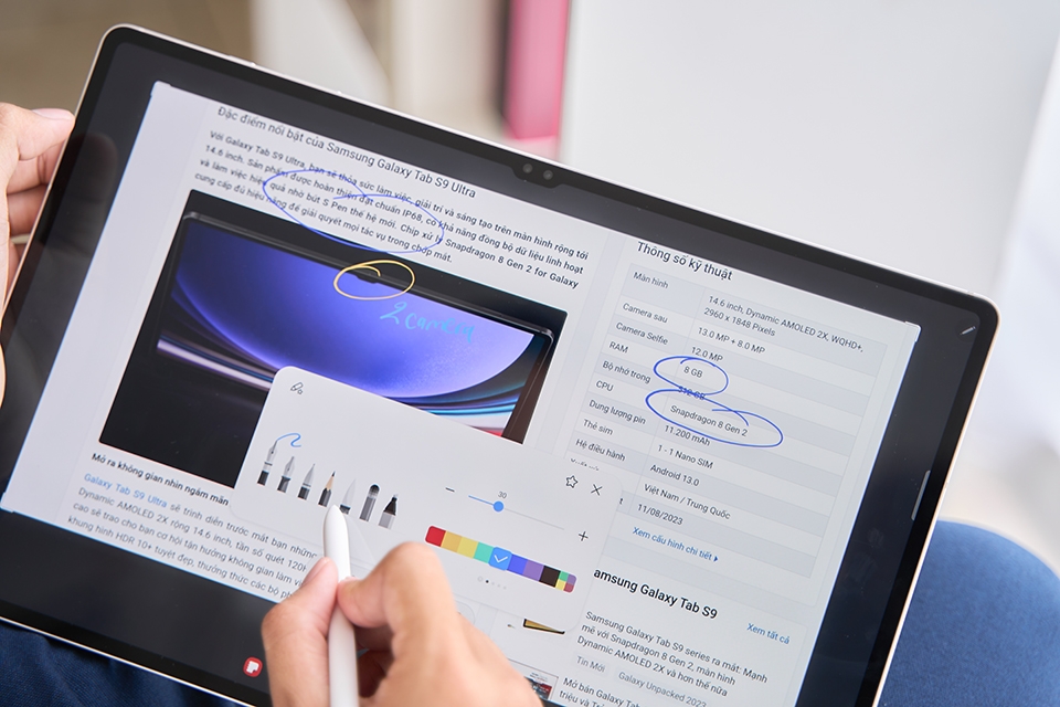 6 mẹo hay ho giúp bạn tận dụng màn hình “khủng” của Samsung Galaxy Tab S9 Ultra 66