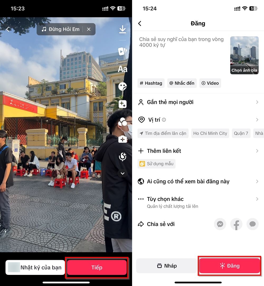 Cách ghép video tự động trên TikTok 3