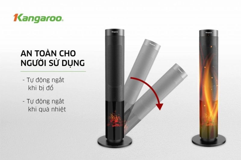 Lưu ý khi sử dụng quạt sưởi Kangaroo