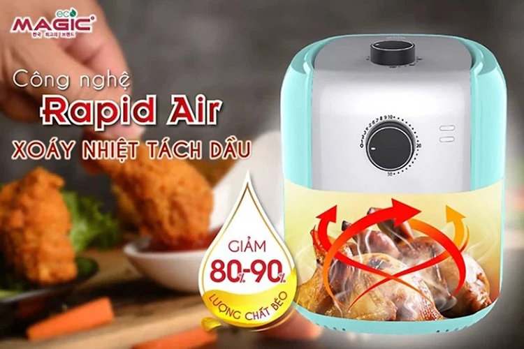 So sánh nồi chiên không dầu Kalite và Magic Eco (Hình 6)