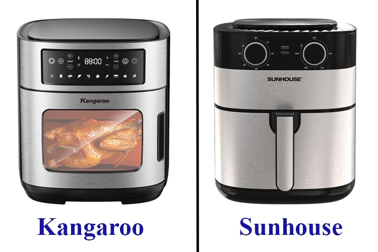 So sánh nồi chiên không dầu Sunhouse và Kangaroo (Hình 5)