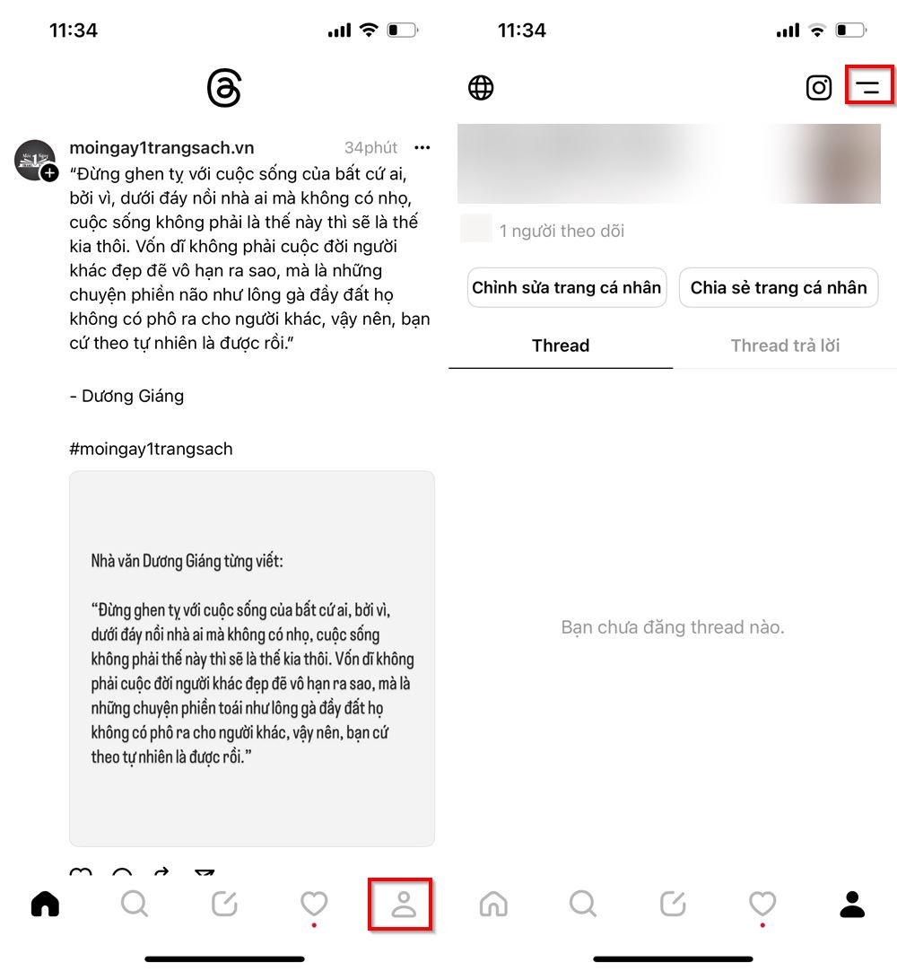Cách vô hiệu hoá tài khoản ứng dụng Threads 1