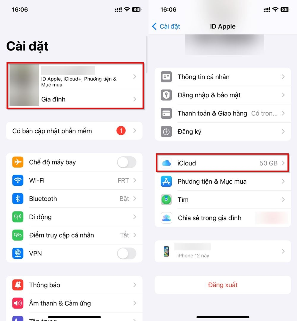 Cách lưu dữ liệu camera lên iCloud 1