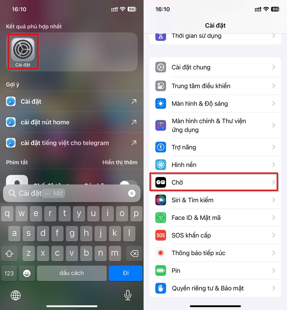Cách bật chế độ ban đêm trên Standby 1