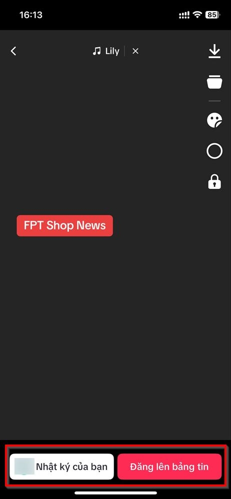 Cách đăng video TikTok chỉ có chữ và âm thanh 3