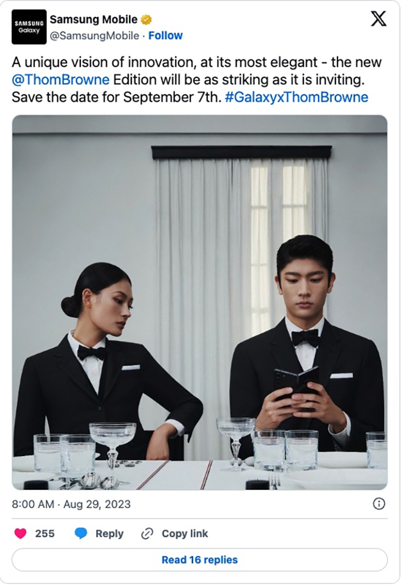 Samsung Galaxy Z Fold5 Thom Browne Edition sẽ ra mắt vào tuần tới (ảnh 1)