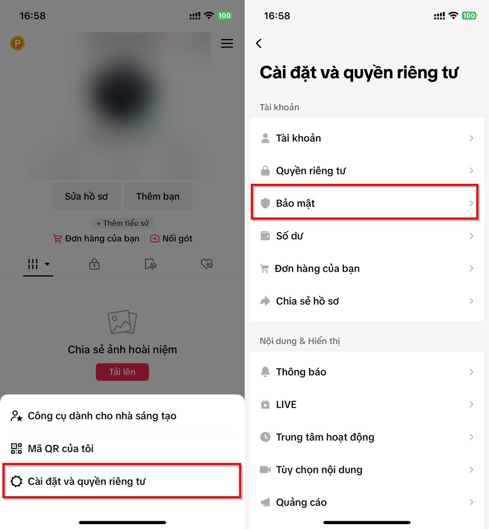 Cách lưu thông tin đăng nhập trên TikTok 2