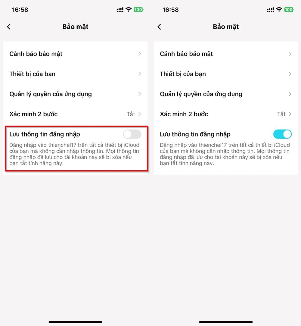 Cách lưu thông tin đăng nhập trên TikTok 3