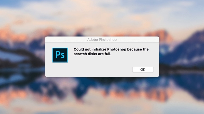 The scratch disks are full Photoshop - hình 1