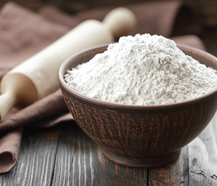 Thành phẩm bột gạo sau khi trải qua quá trình sơ chế bằng máy xay sinh tố