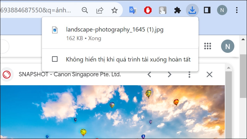 khôi phục thông báo tải xuống Google Chrome - hình 1