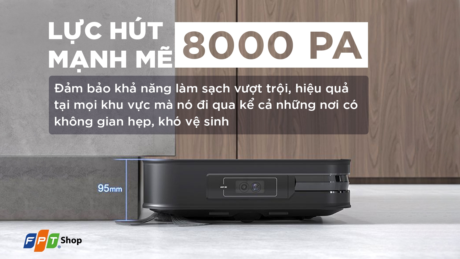 Lực hút 8000 Pa