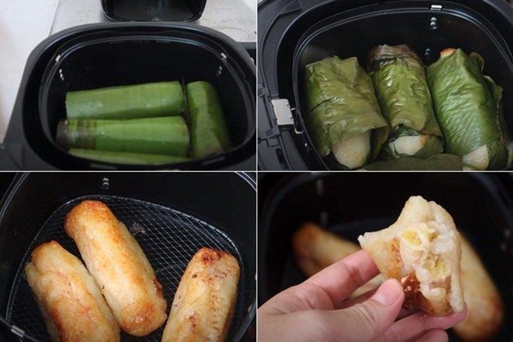 Cách làm chuối nếp nướng bằng nồi chiên không dầu (Hình 6)