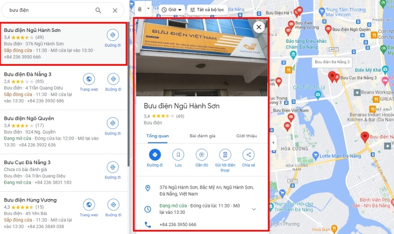 Bưu điện gần nhất hình 7