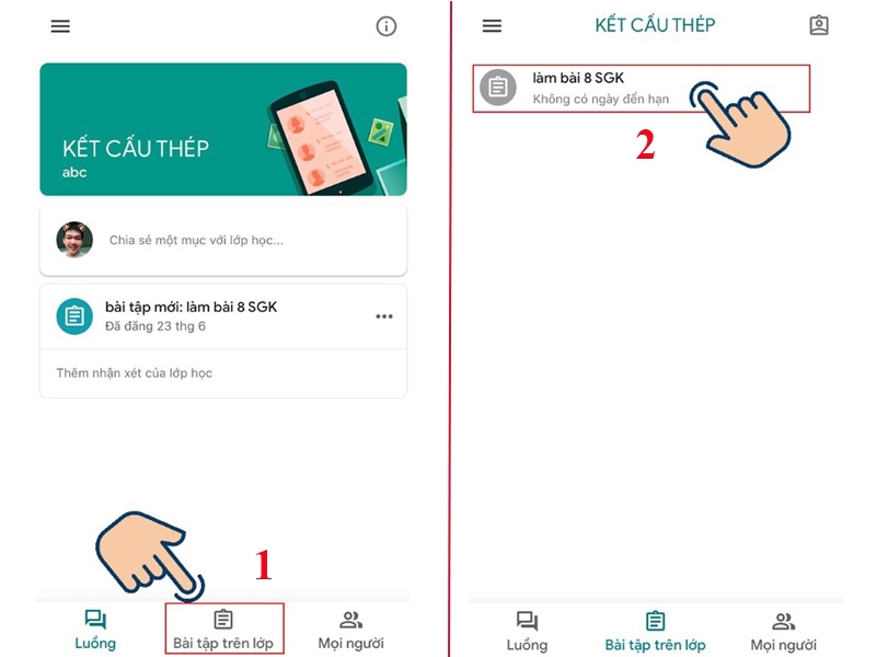 Cách nộp bài trên Google Classroom bằng điện thoại, máy tính (Hình 4)
