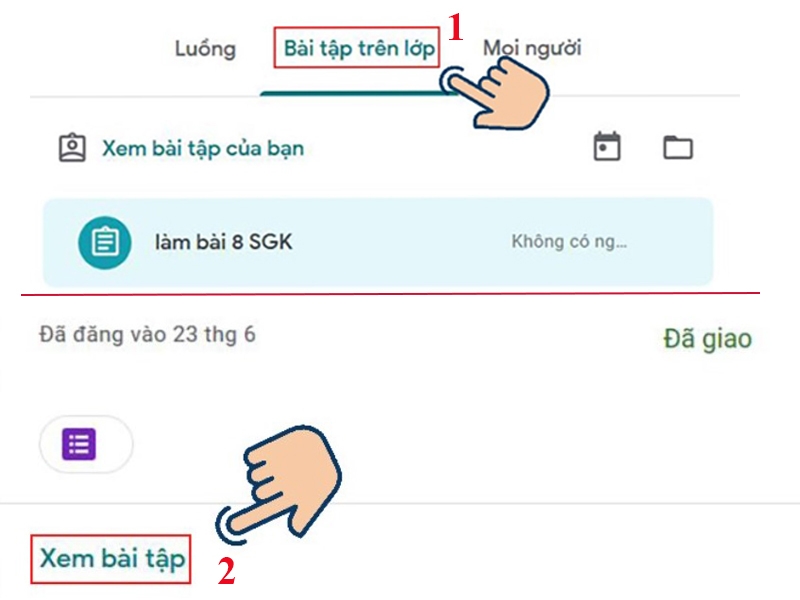 Cách nộp bài trên Google Classroom bằng điện thoại, máy tính (Hình 9)