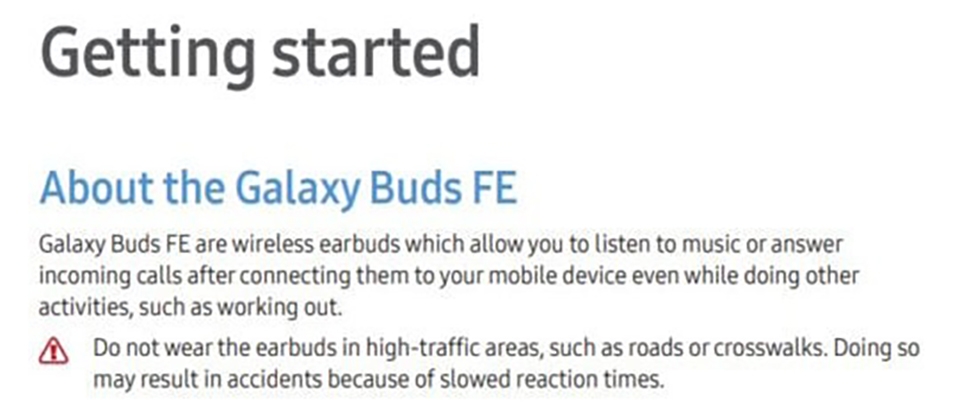 Tài liệu hỗ trợ Galaxy Buds FE (ảnh 1)