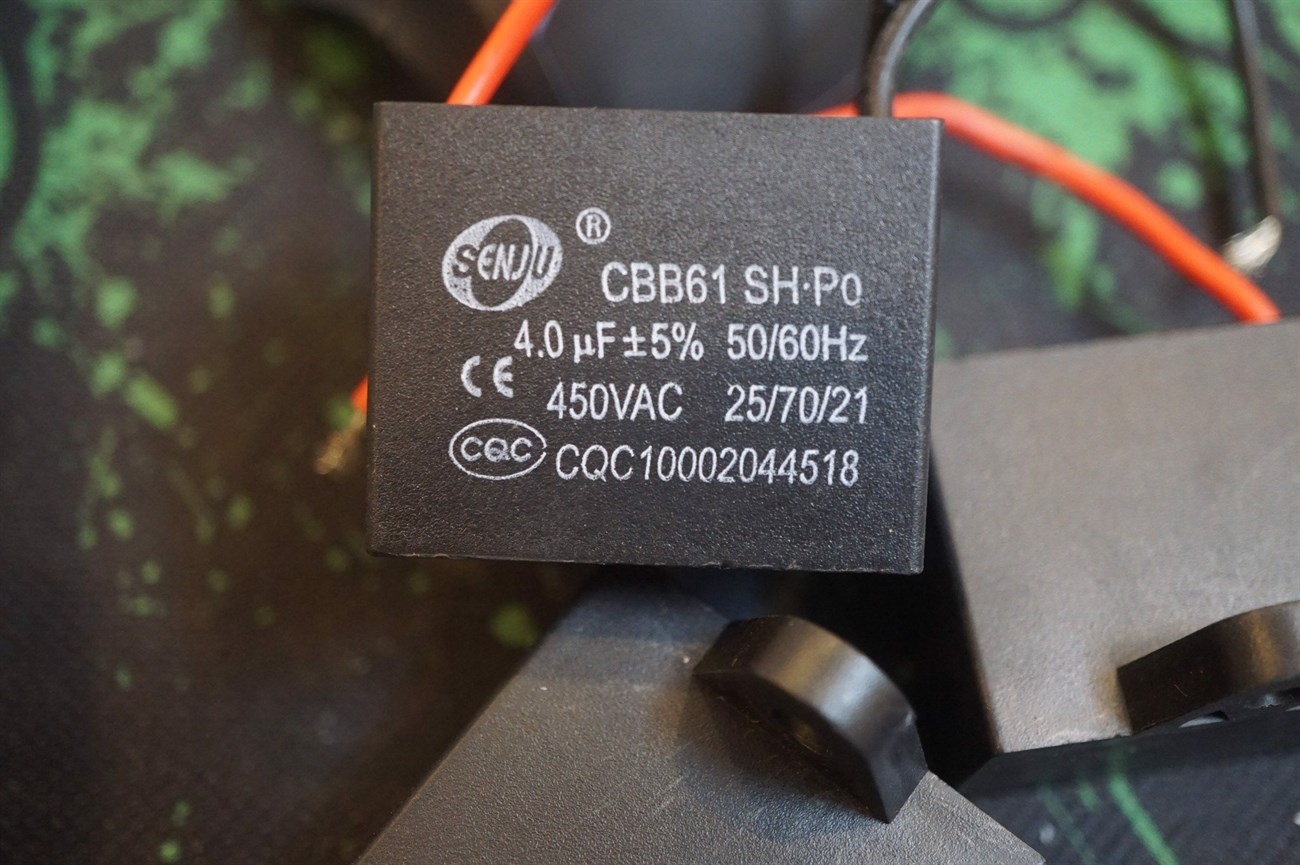 Tụ điện của quạt bị hư hỏng