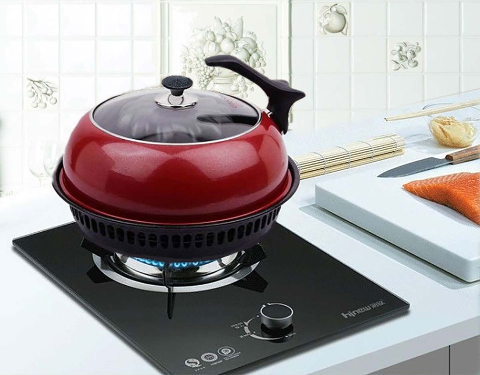 Nướng thức ăn trên bếp gas - Ảnh 05