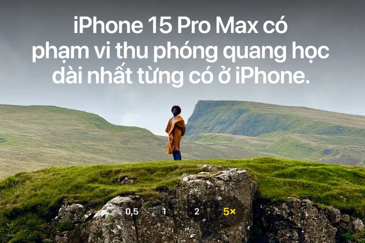 iPhone 15 Pro Max có khả năng zoom quang 5x (Nguồn ảnh: Apple)