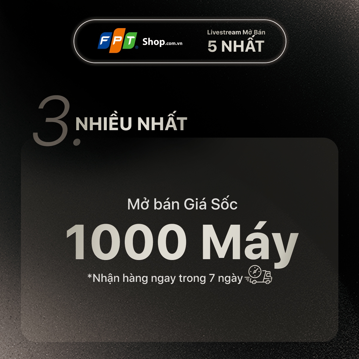 Số lượng máy nhiều nhất với 1000 chiếc iPhone 15 series giá sốc