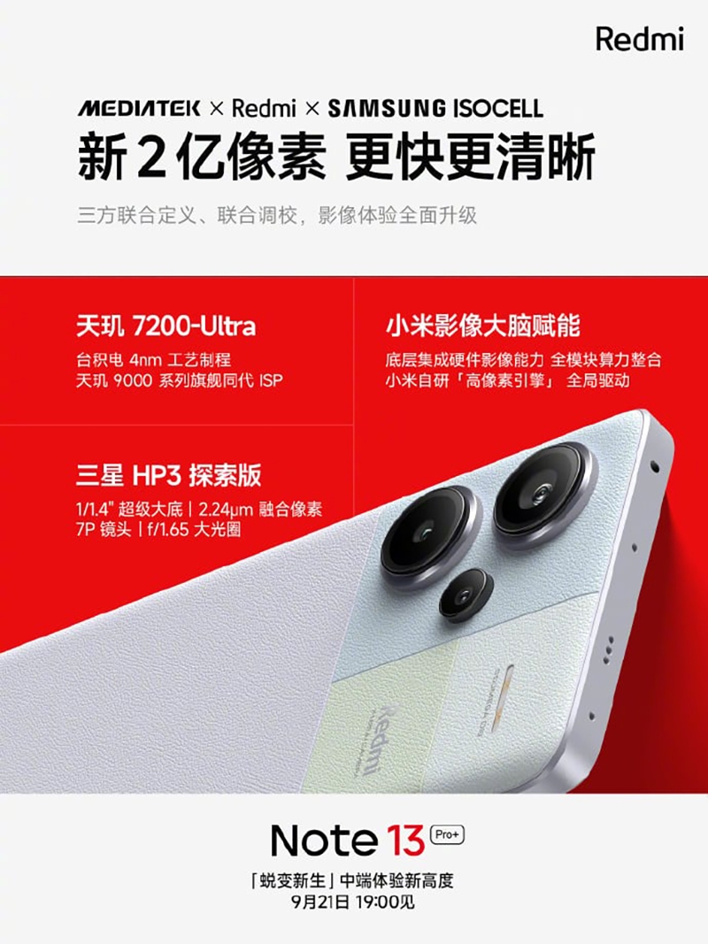 Teaser Redmi Note 13 Pro+ (ảnh 1)