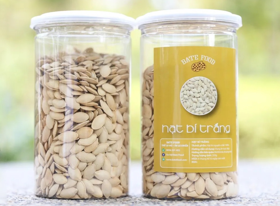 Rang hạt bí bằng nồi chiên không dầu hình 4