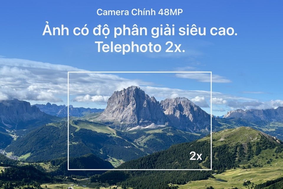 Camera iPhone 15 có thêm tùy chọn zoom 2x