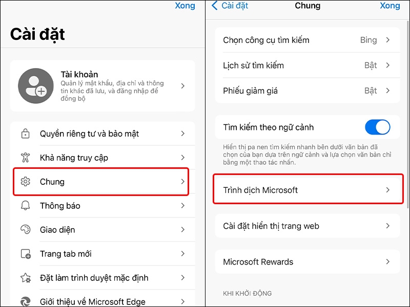 Cách dịch trang trên Microsoft Edge bằng điện thoại - hình 2