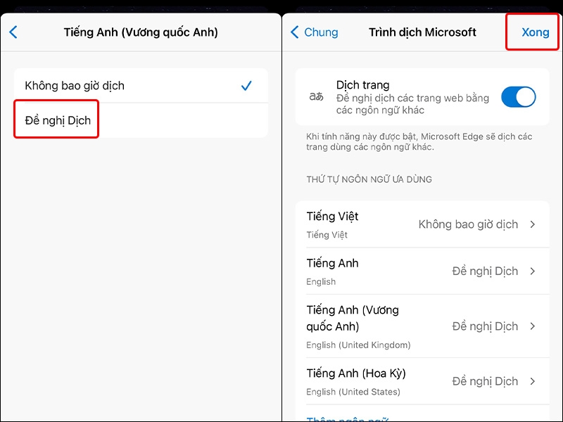 Cách dịch trang trên Microsoft Edge bằng điện thoại - hình 4