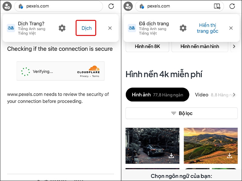Cách dịch trang trên Microsoft Edge bằng điện thoại - hình 5