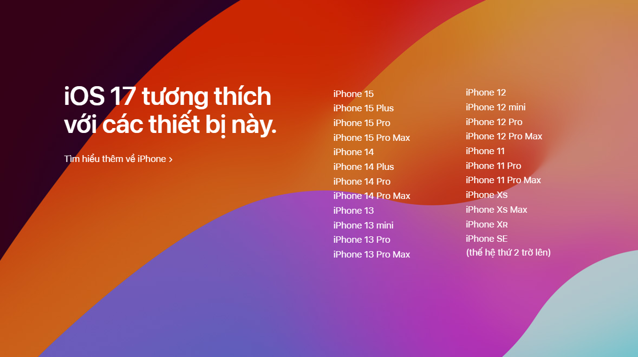 Cách cập nhật iOS 17 1