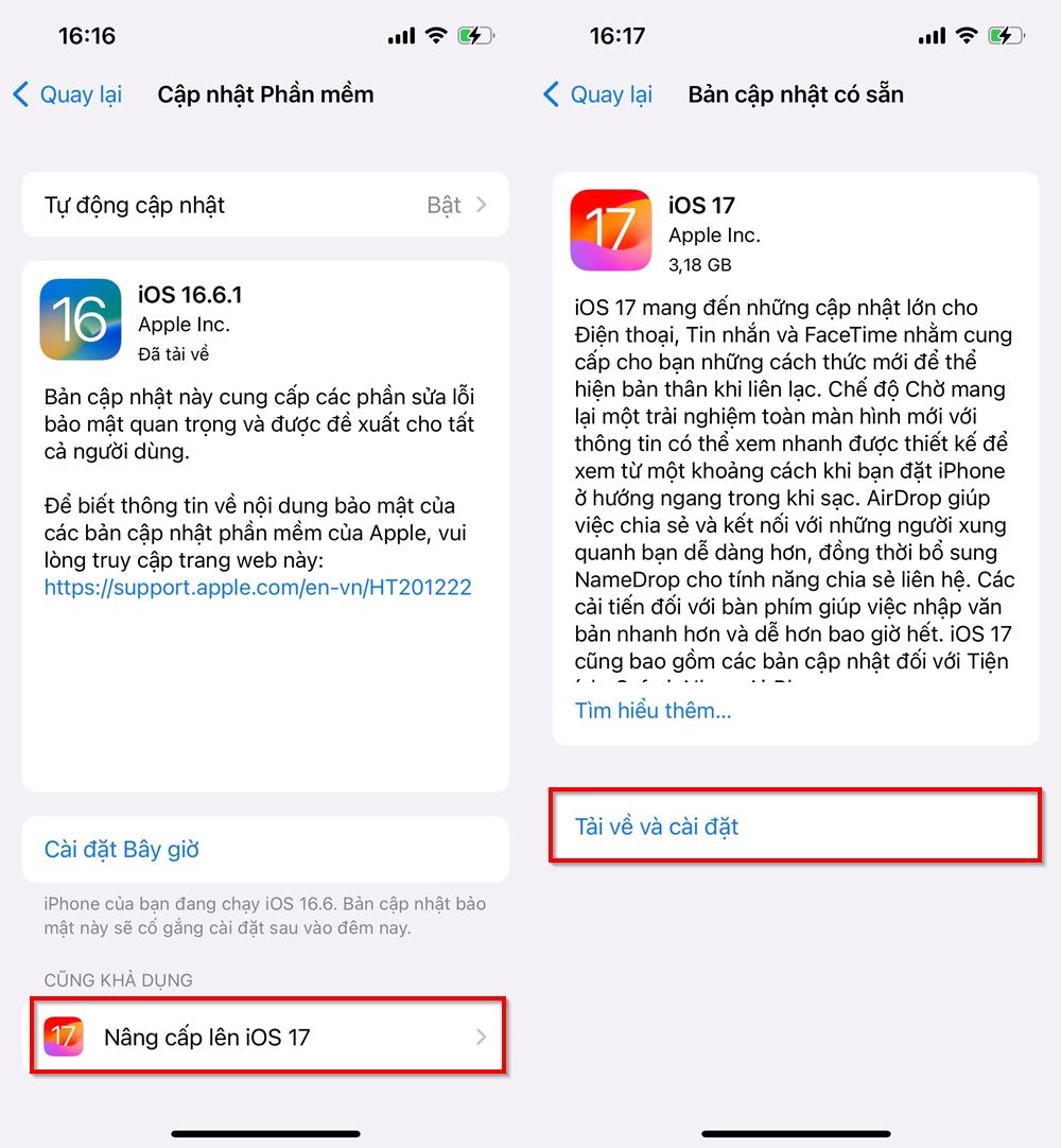 Cách cập nhật iOS 17 3