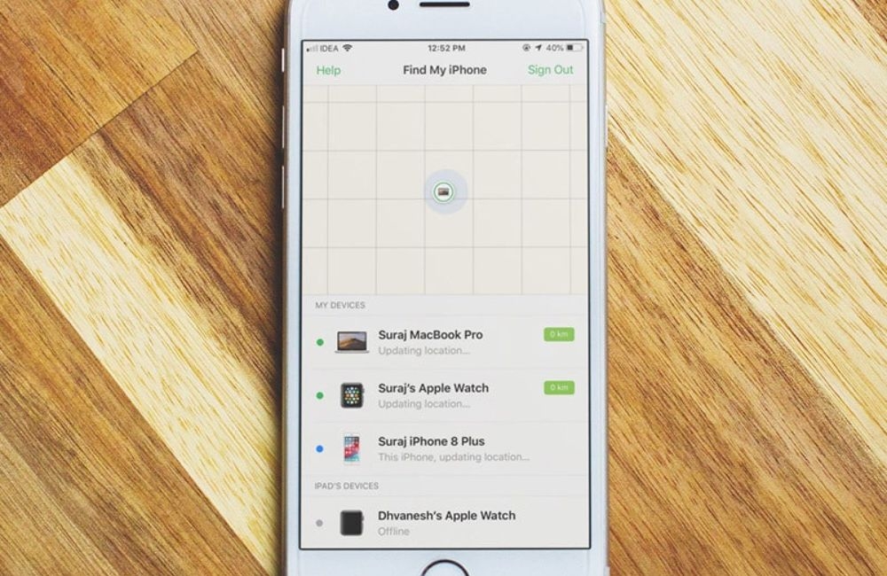 Tìm điện thoại iPhone