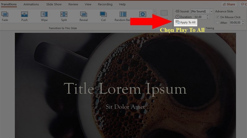 Cách tắt slide tự chạy trong PowerPoint 2010 (Hình 5)