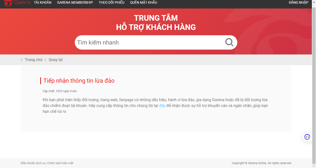 Chia sẻ thông tin tổng đài Garena và các kênh hỗ trợ khác - Hình 5