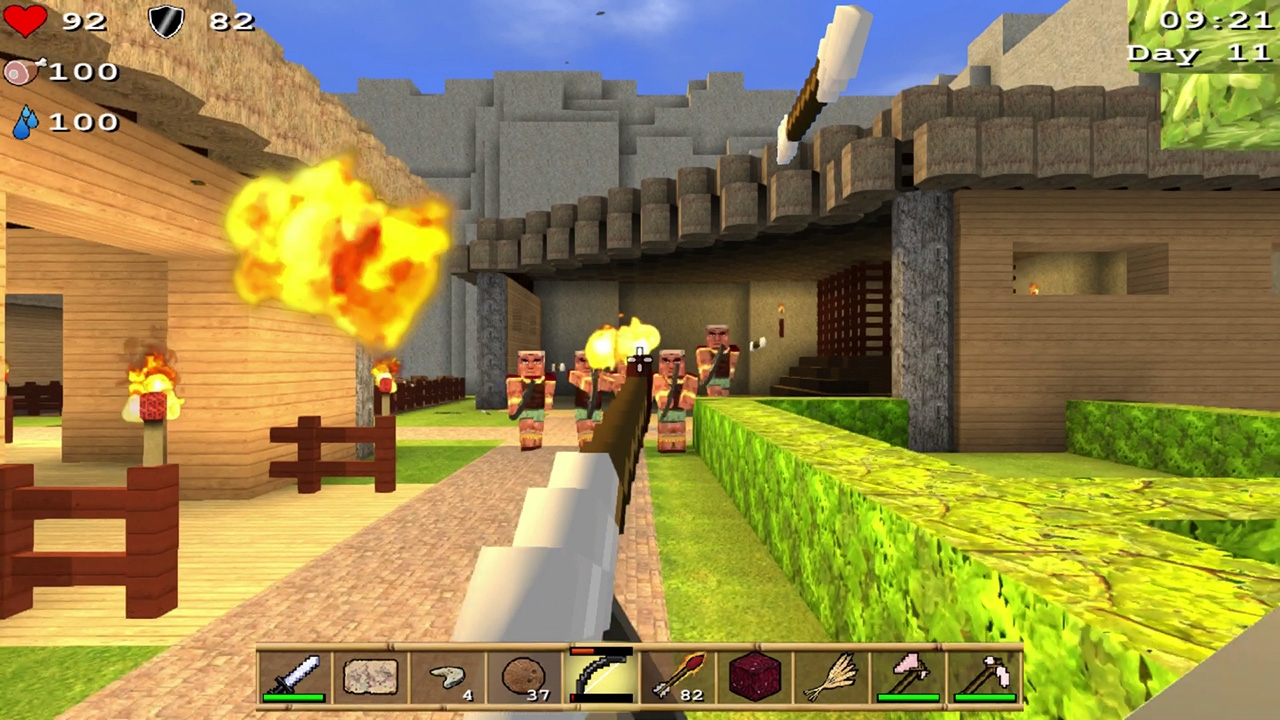 Tham gia Cube Life: Island Survival, bạn cần chiến đấu với thiên nhiên và các nguy hiểm rình rập khác trên đảo