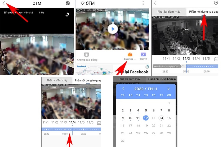 Cách xem lại lịch sử camera Yoosee trên điện thoại