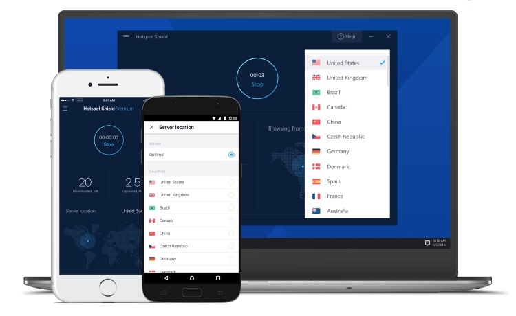 Hotspot Shield – Tiện ích Fake IP an toàn