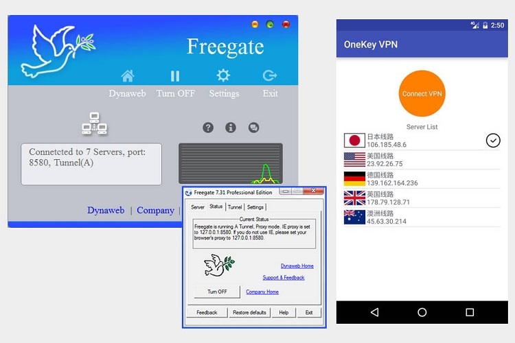 Free Gate – Fake IP miễn phí