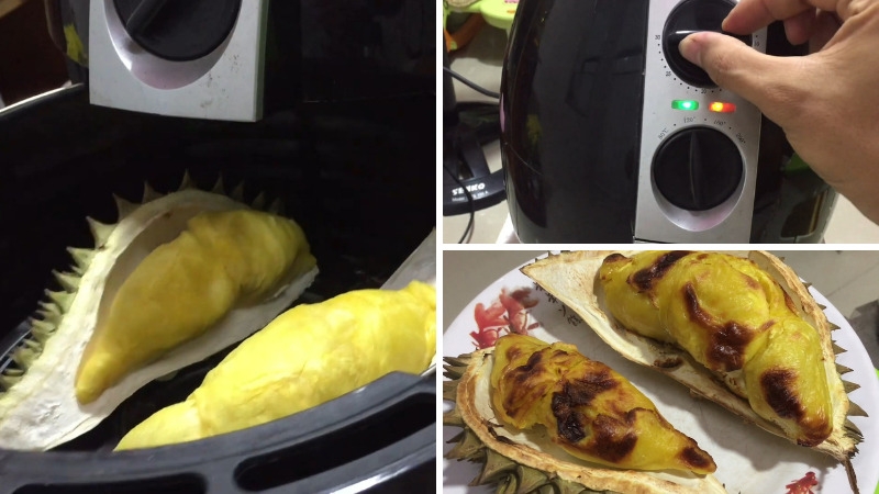 Cách nướng sầu riêng sượng