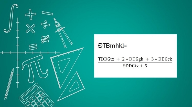 Cách tính điểm trung bình môn học kỳ 1