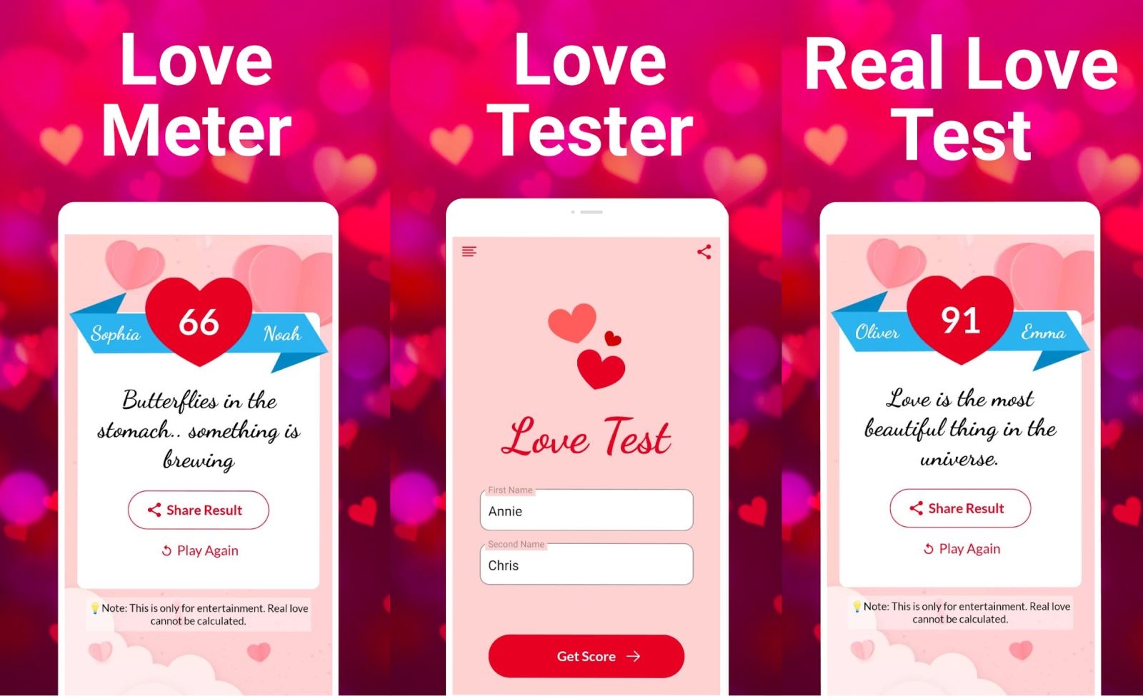 Love Tester - Bài kiểm tra tình yêu