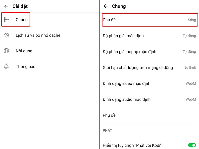 Cách kích hoạt chế độ tối trên Pure Tuber - hình 3